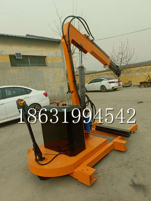 清河县自卸车厢随车吊 自制轮式四不像起重机 四驱平板吊 5吨 贵盛